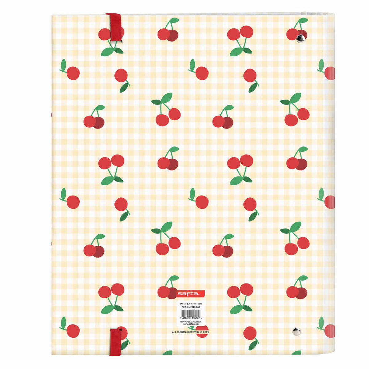 Rengaskansio Safta Cherry A4 Beige (27 x 32 x 3.5 cm)
